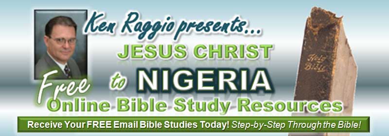 Ken Raggio presents Bible Studies to Nigeria