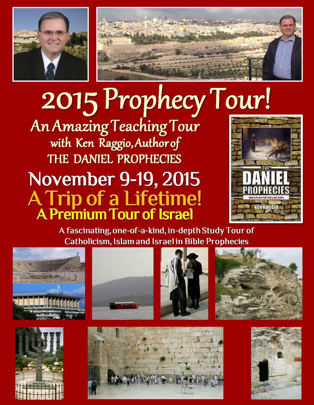 ISRAEL TOUR BROCHURE - PAGE ONE